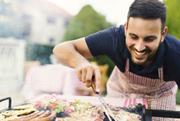 A man barbecuing Pic: Shutterstock