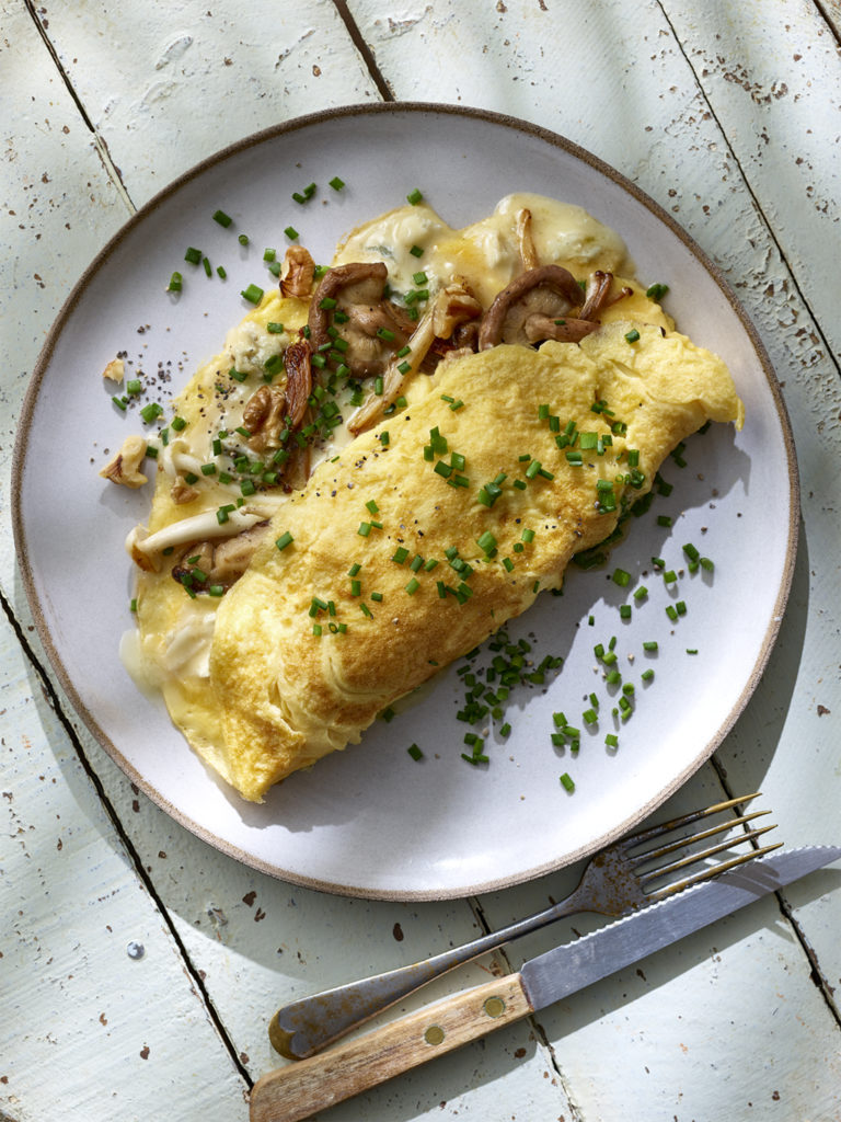 Omelette on a plate