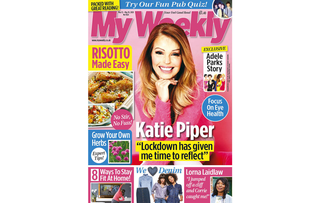 Cover of My Weekly latest issue with Katie Piper and risotto recipes