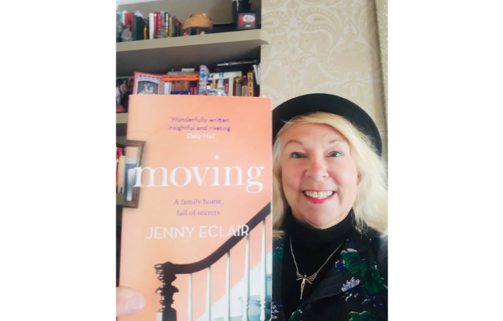 Vicky with cover of Moving
