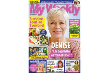 Cover of My Weekly latest issue july 7, with Denise Welch and sunshine food for everyone