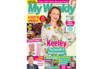 Cover of My Weekly latest issue Jue 30 with Keeley Hawes and 4th of July American cookery