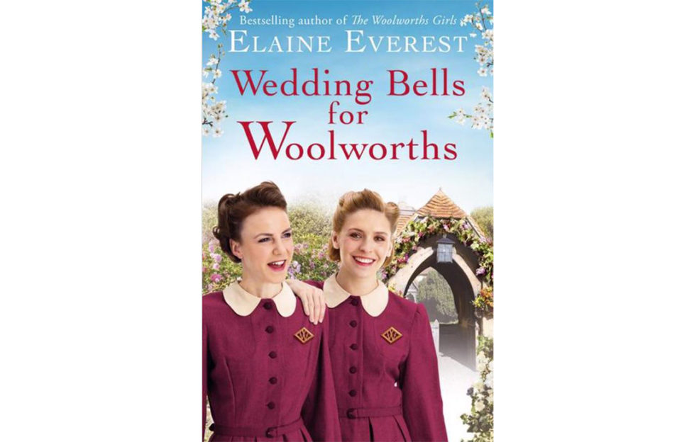 Cover of Wedding Bells For Woolworths - 2 happy young women in maroon uniforms by lychgate of a church