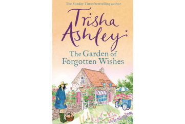 Cover of the book with a cottage and garden, a girl in Wellington boots and an ice cream cart