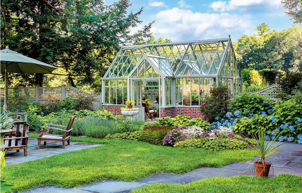 Victorian style greenhouse as in story