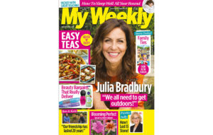 Cover of My Weekly latest issue with Julia Bradbury and easy dinner recipes