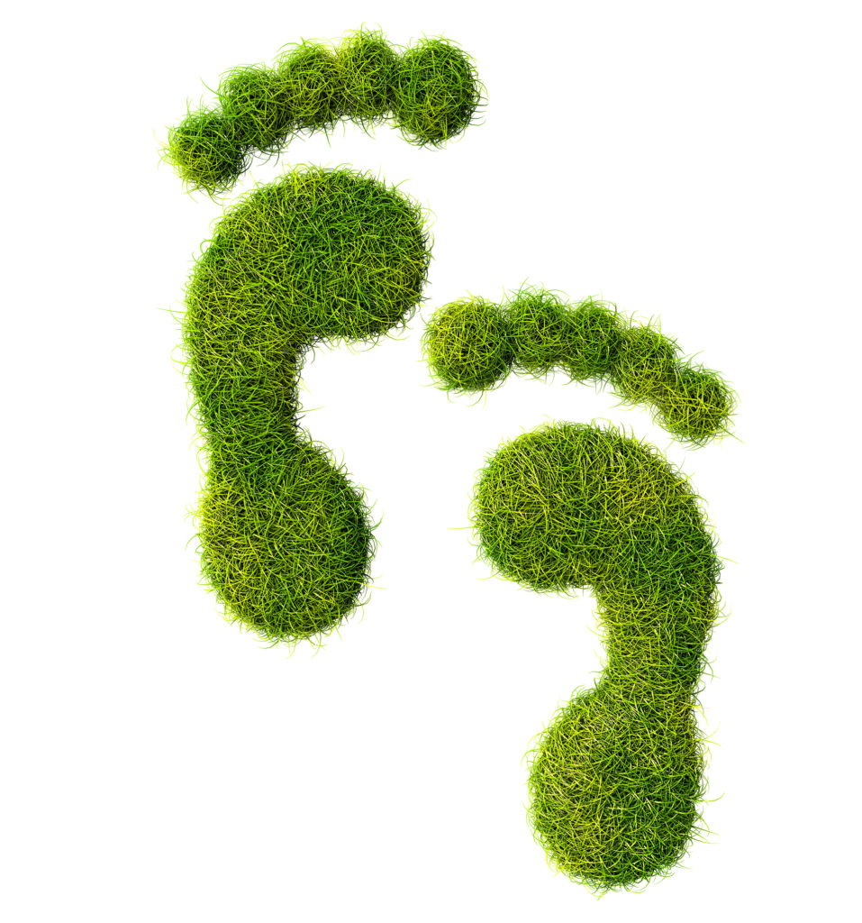Ecological footprint concept illustration
