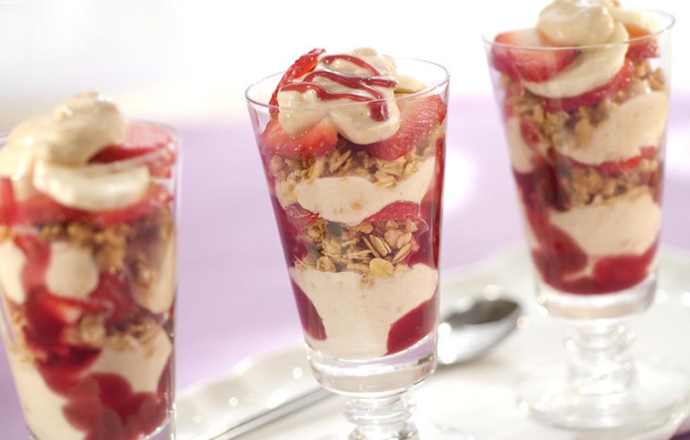 Layered granola breakfast recipe