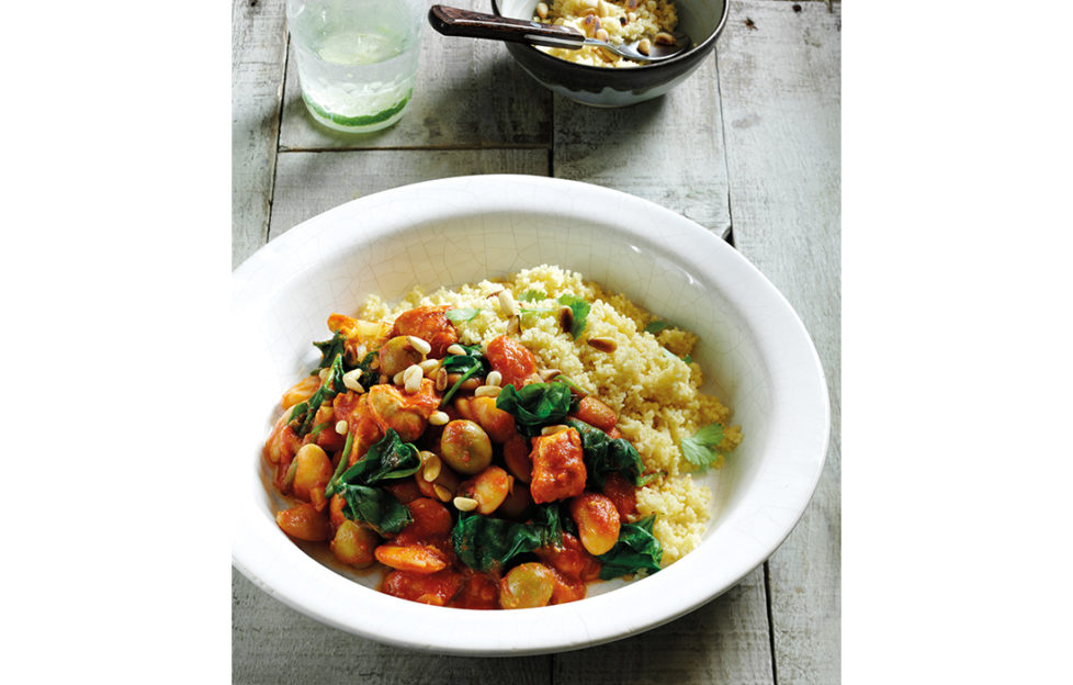 Spinach tagine