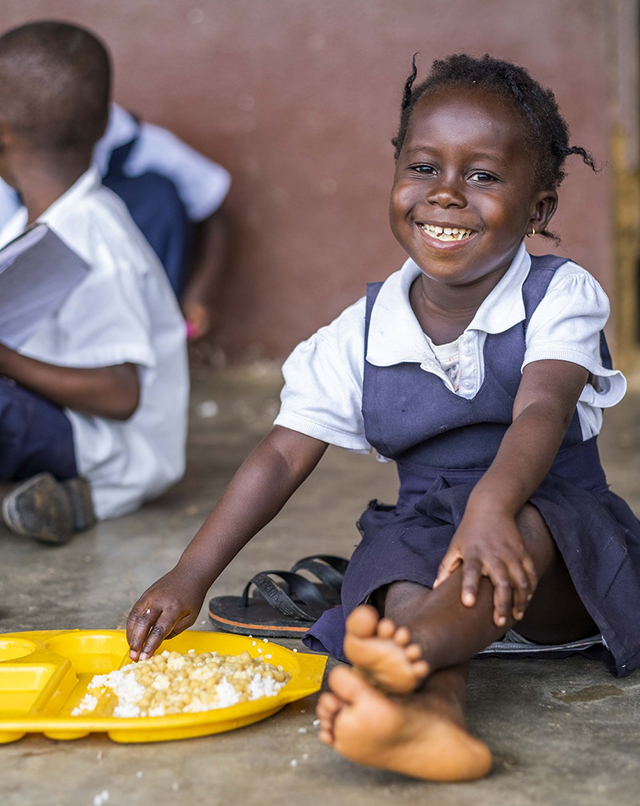 The appeal is reaching the hungry children of Liberia Pic: Chris Watt