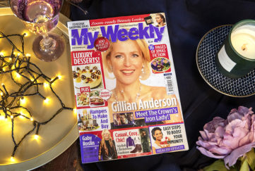 My Weekly bumper issue with Gillian Anderson and luxury desserts