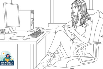 Lady at computer Illustration: Shutterstock