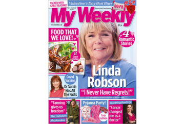 cover of My Weekly latest issue with Linda Robson and well loved recipes