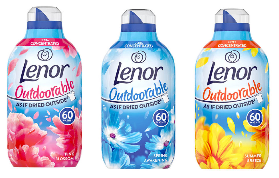 Three Lenor fragrances