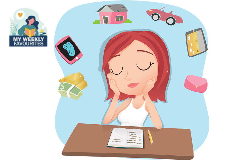 Lady dreaming of cars and houses Illustration: Shutterstock