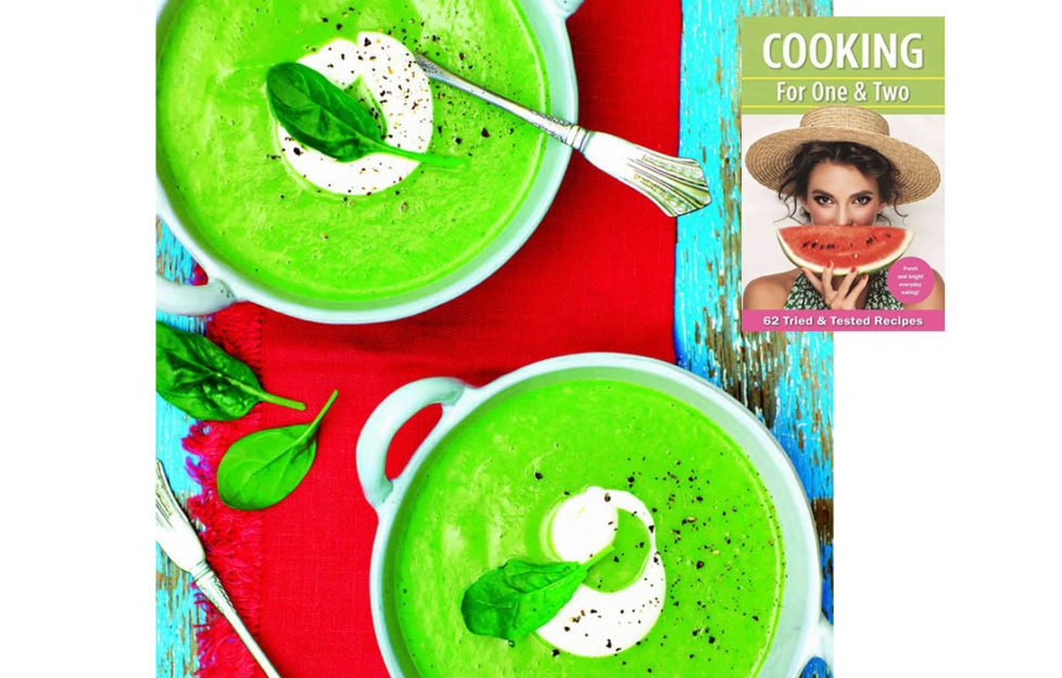 Cookbook cover and soup recipe