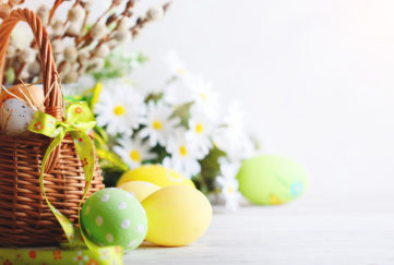 Easter Flowers and Eggs Pic: Shutterstock