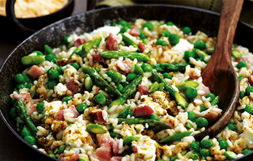 Asparagus risotto