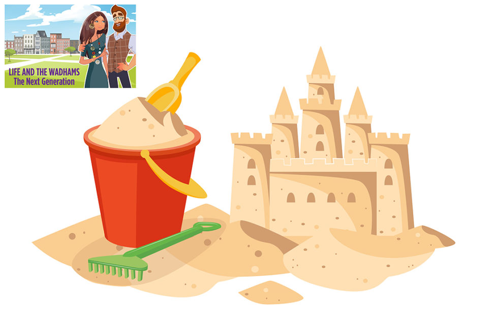 Sandcastle and bucket Illustration: Shutterstock