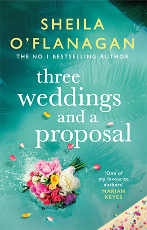 cover of sheila flanagan book three weddings and a proposal