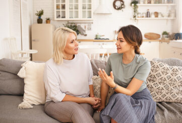 Two women having a discussion Pic: Shutterstock