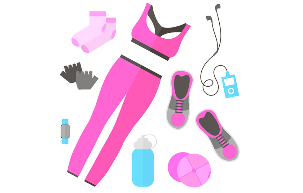 Pink gym outfit Illustration: Shutterstock