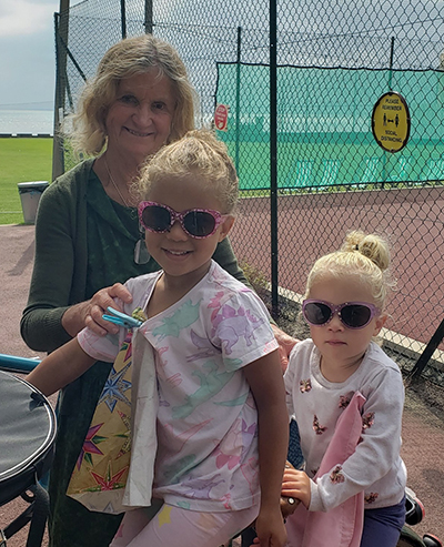 Gran with her grandaughters