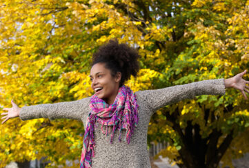 Lady embracing nature Pic: Shutterstock