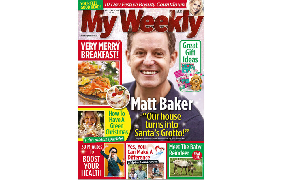Cover of My Weekly latest issue Nov 23 with Matt Baker and festive breakfast recipes