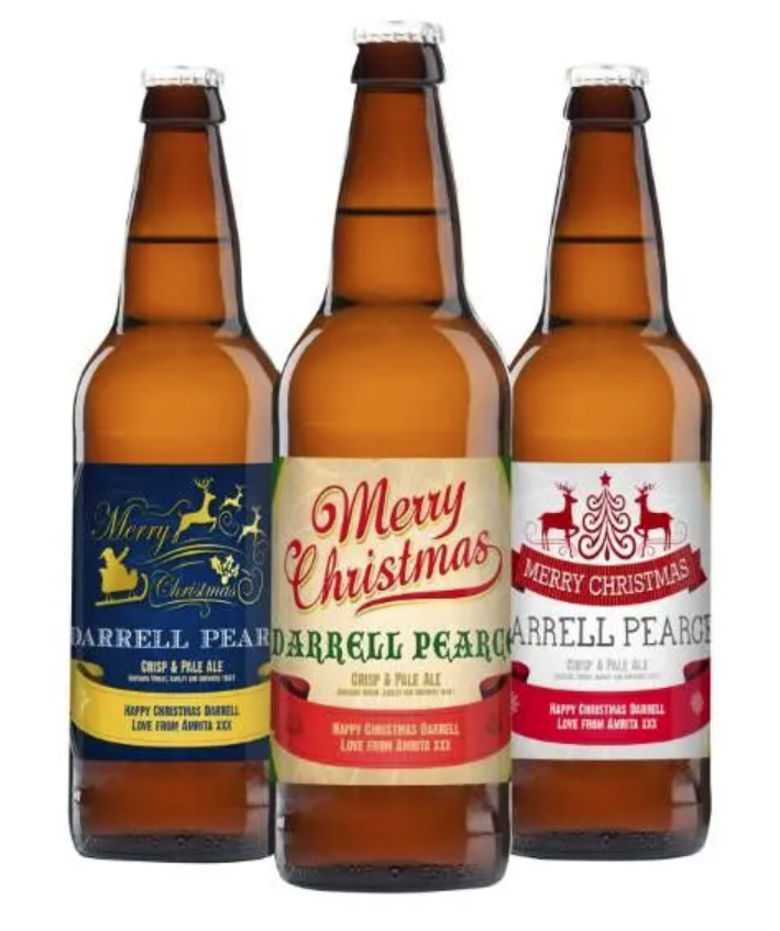 3 personalised beers