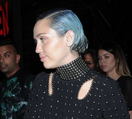 NEW YORK, NY - MAY 04: Miley Cyrus leaves Rihanna's Private Met Gala After Party at Up & Down on May 4, 2015 in New York City. (Photo by Daniel Zuchnik/Getty Images)
