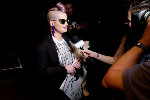 NEW YORK, NY - SEPTEMBER 12: Kelly Osborne attends the Jeremy Scott fashion show during New York Fashion Week: The Shows at The Arc, Skylight at Moynihan Station on September 12, 2016 in New York City. (Photo by Nicholas Hunt/Getty Images for New York Fashion Week: The Shows)