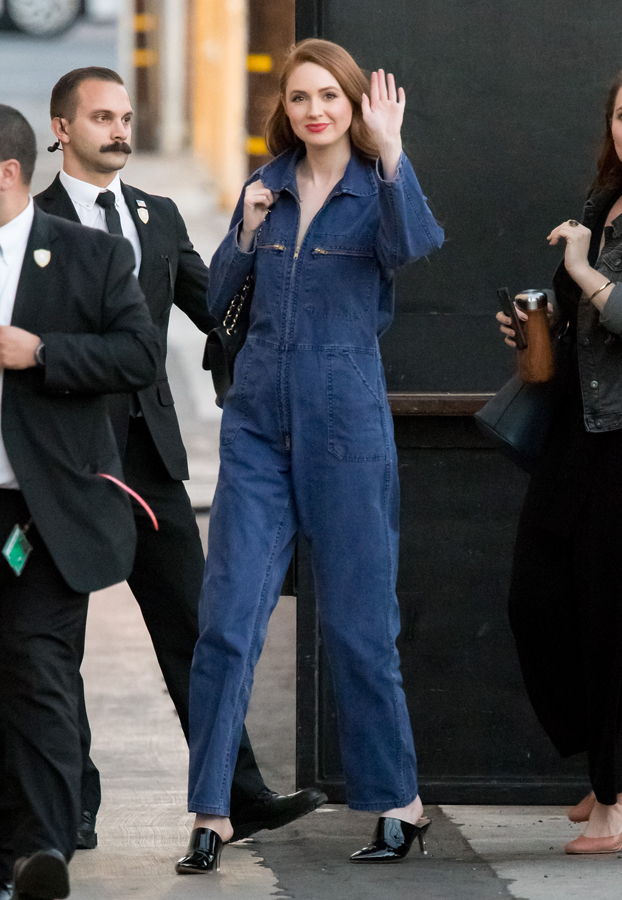 Karen Gillan's Style Denim Jumpsuit