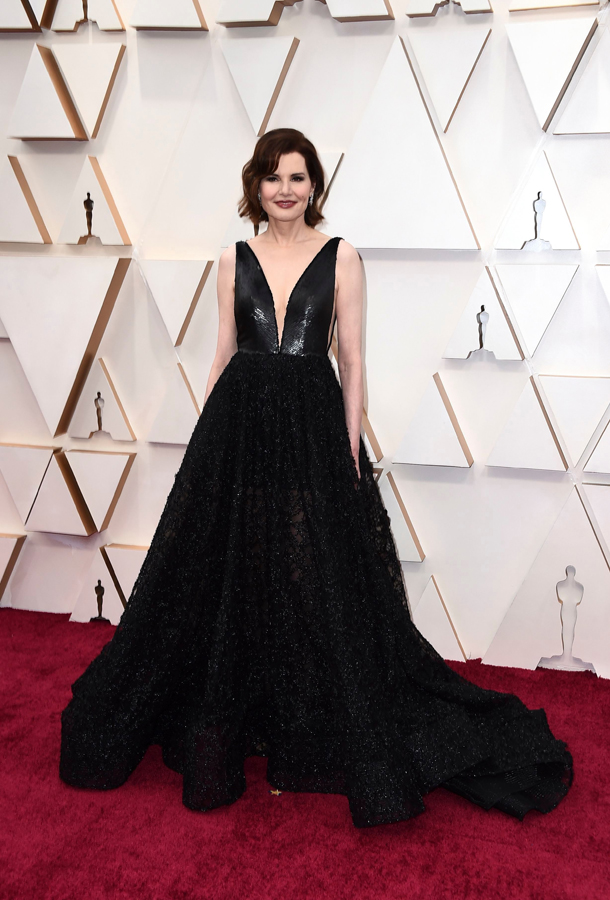 Geena Davis Oscars Red Carpet