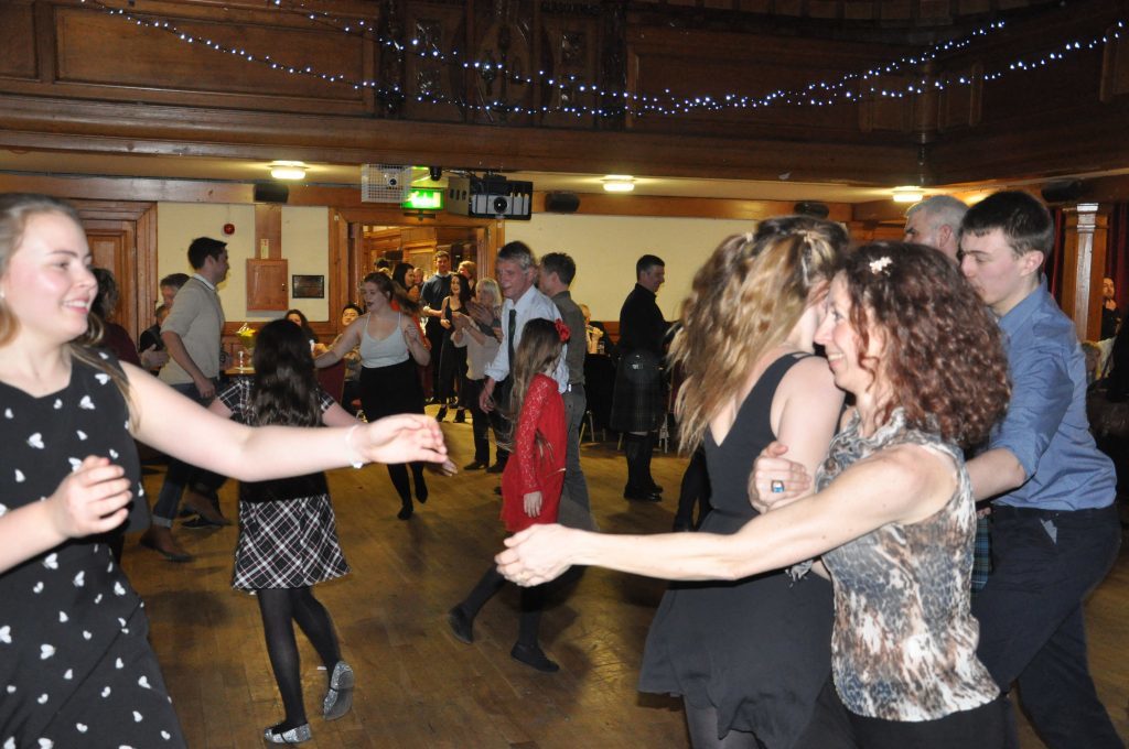 The dance floor in Glasgow Univiersity Union was full.