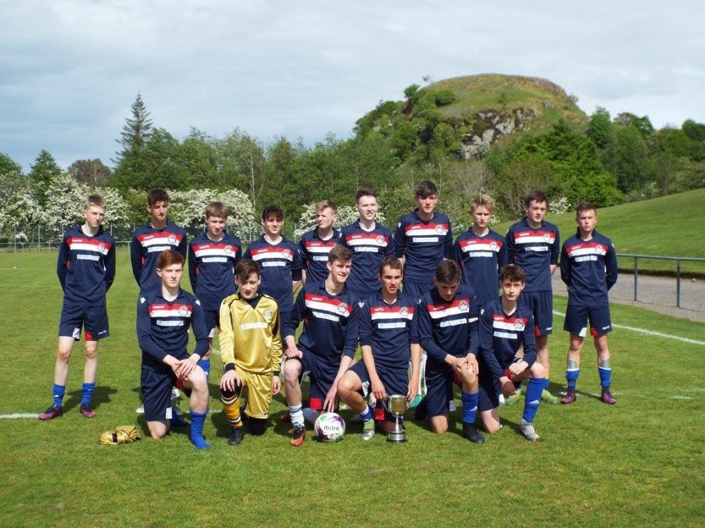 Saints Under 16s were presented with the DFDL Under 16 league championship trophy.