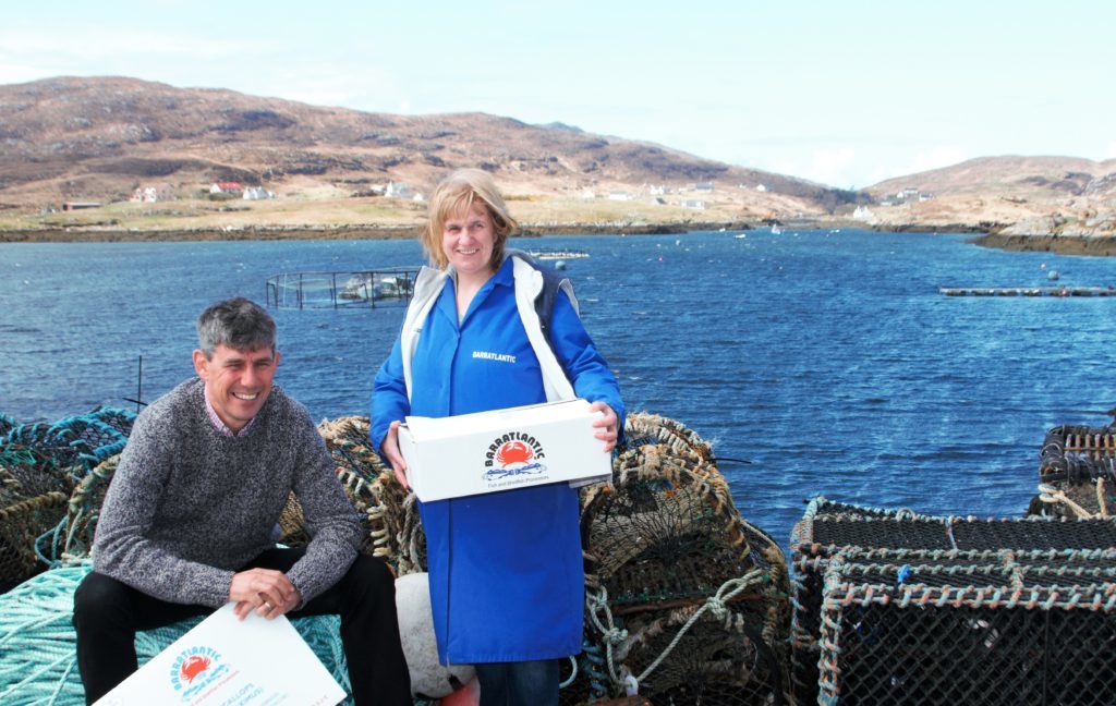 Alistair Dutton with Christina MacNeil, general manager at Barratlantic