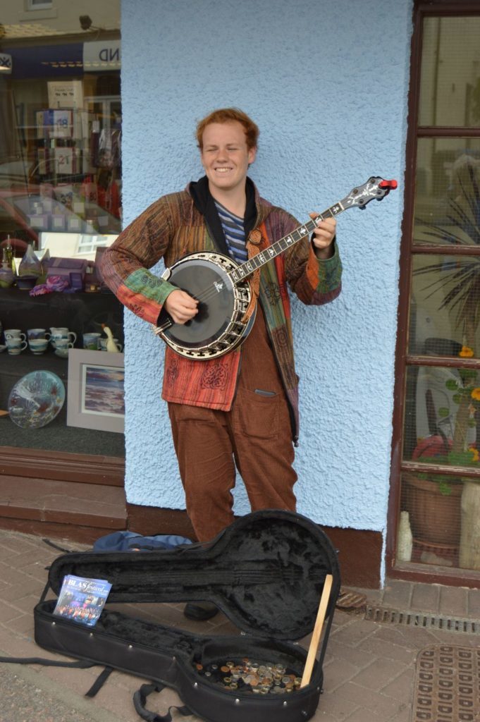 ​ Lachie Robinson of Mallaig was out busking.