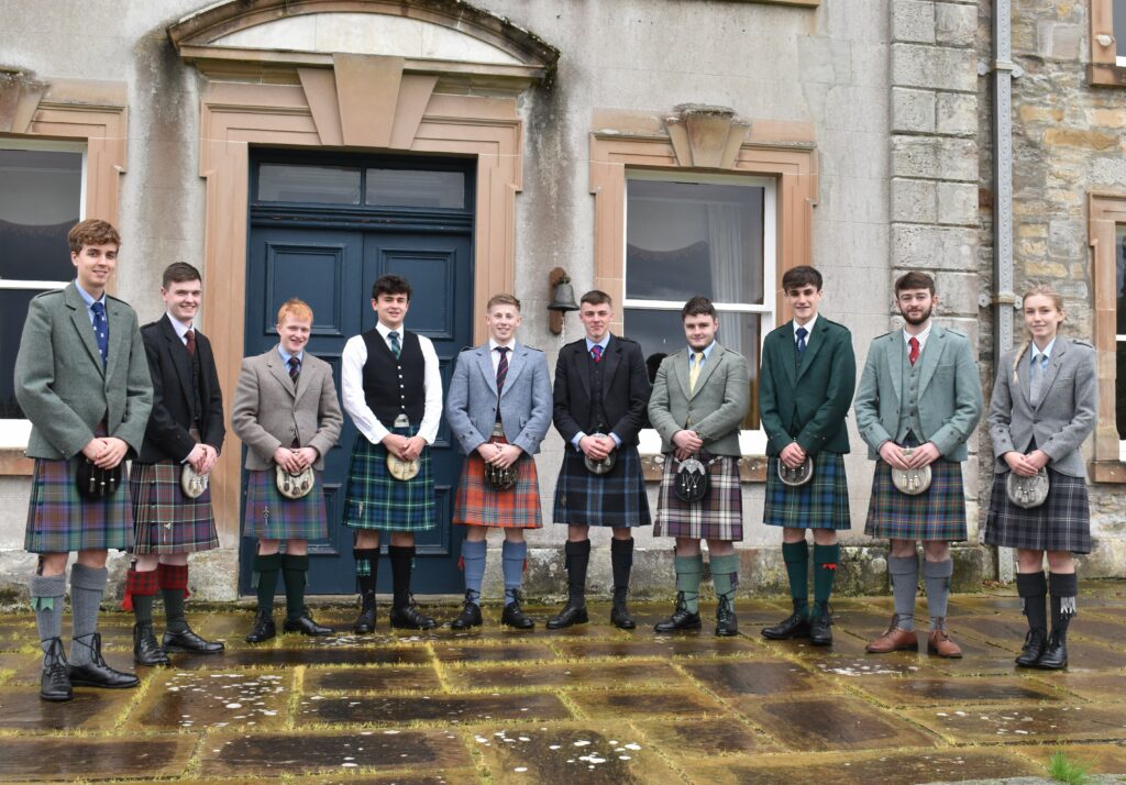 Ten of Scotland's most talented young pipers gathered at Lochnell Castle.