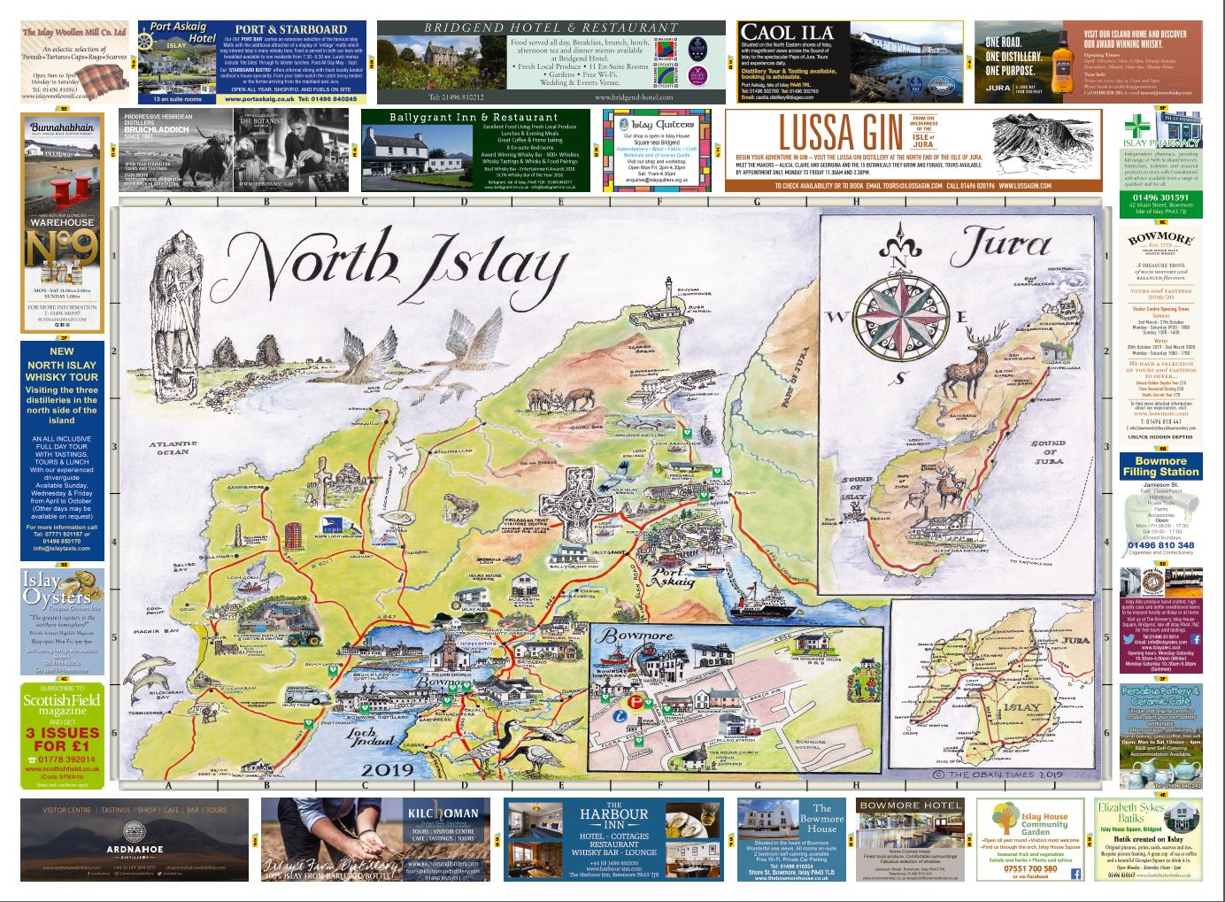 Islay North Map 2019 