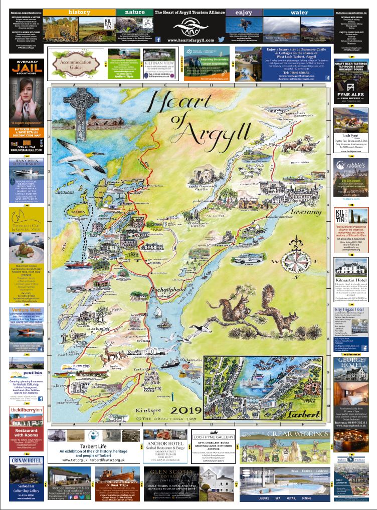 Mid Argyll & Lochgilphead Maps 2019