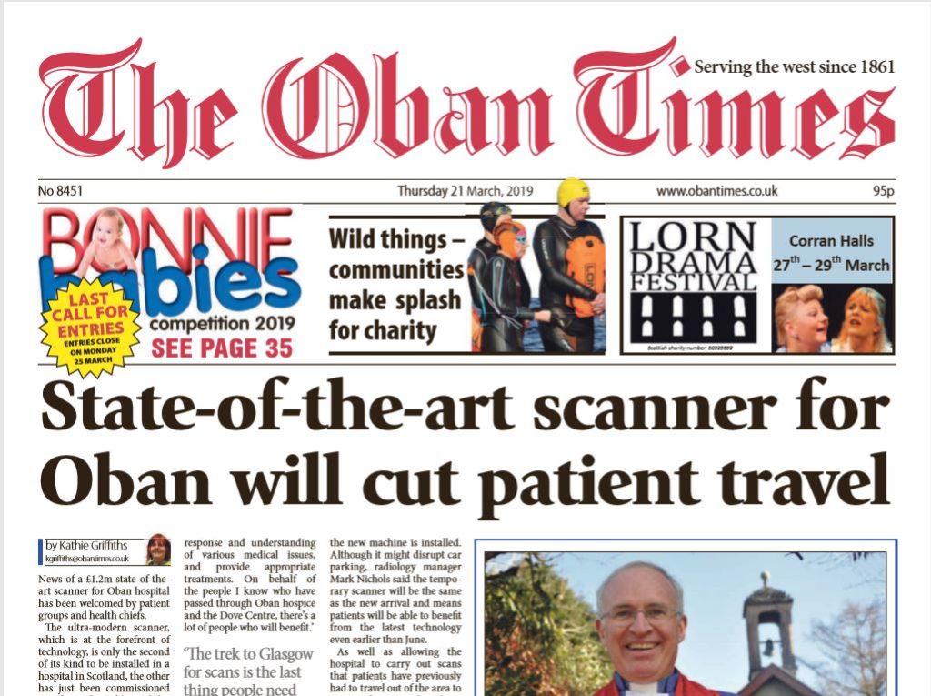 Oban Times PDF Archive 2019 - The Oban Times