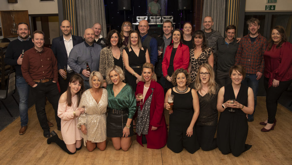 Members of Lochaber High School Class of ’97 held a reunion in the Railway Club last month to celebrate many of them turning 40. Photograph, Iain Ferguson, alba.photos NO F49 CLASS OF 97 REUNION