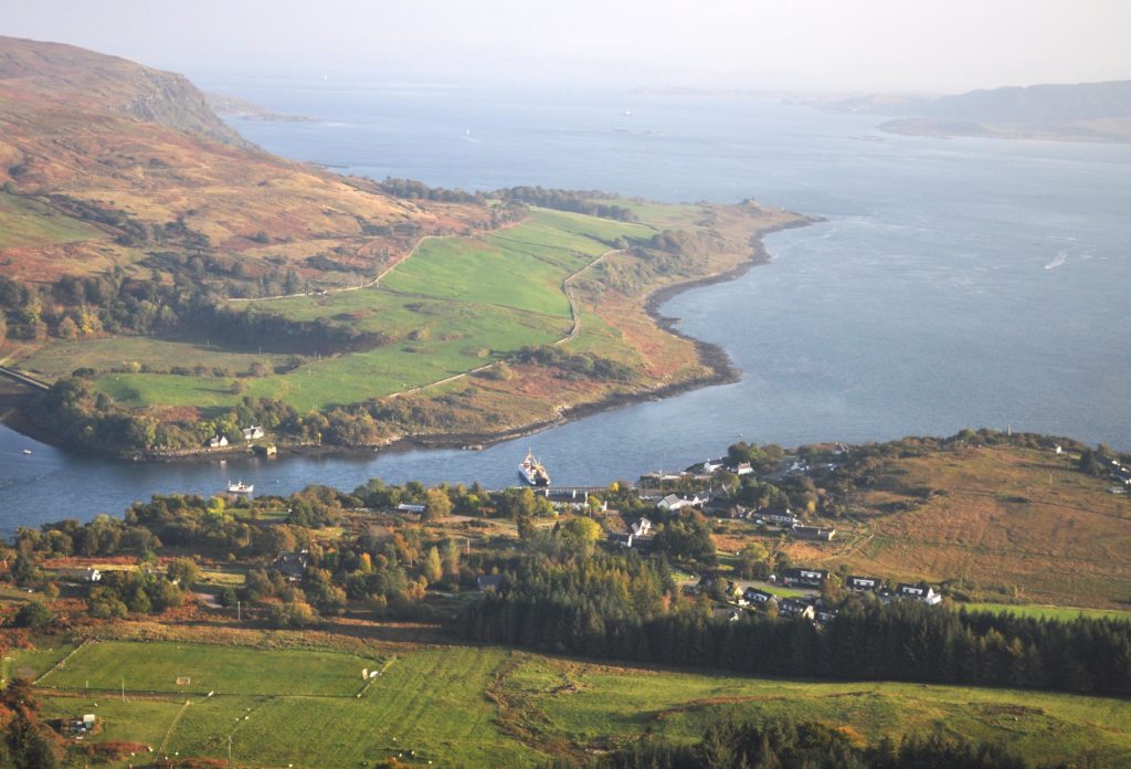 The entrance to Loch Aline off the Sound of Mull. Photograph: Iain Thornber
