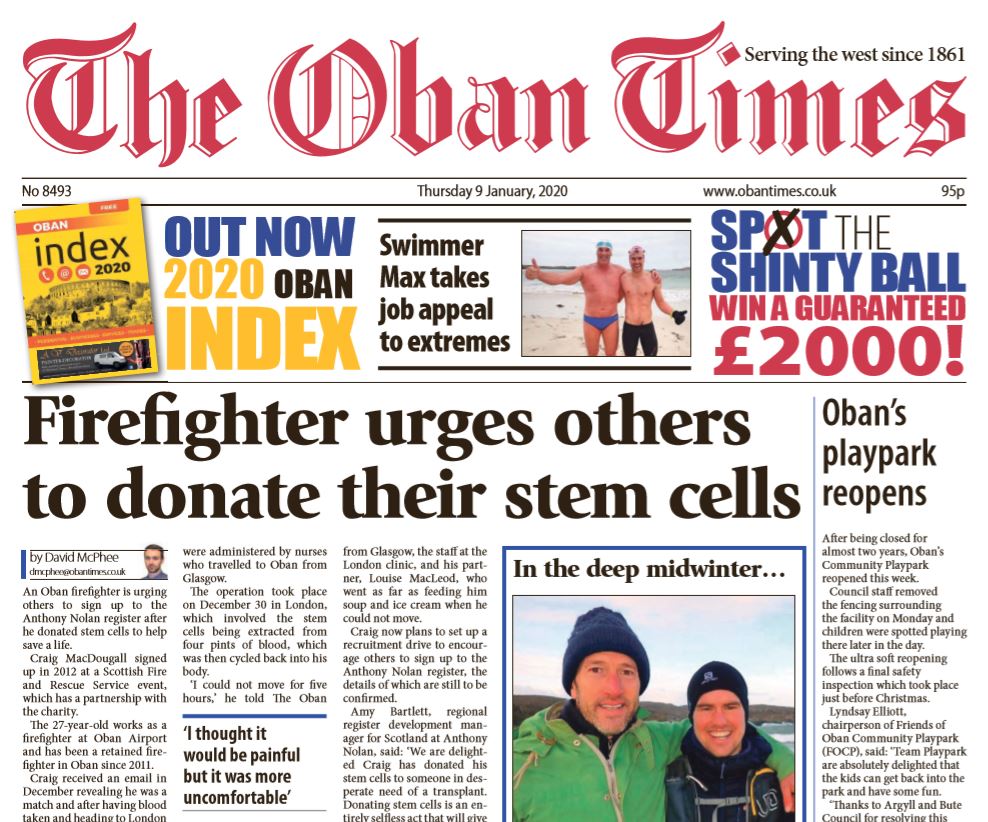 Oban Times PDF Archive 2020 | The Oban Times