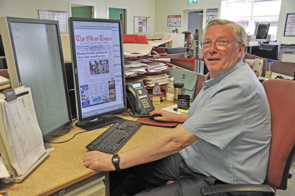 Oban Times stalwart logs off after 55 years - The Oban Times