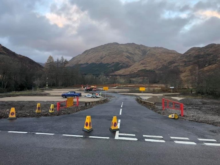 Work completed on new Glenfinnan car park The Oban Times