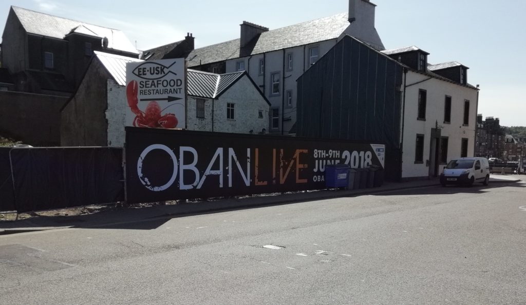 BID4Oban have tidied up the site of the former Argyll Hotel adjacent to North Pier.
