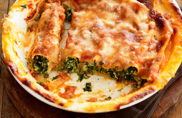 Cannelloni With Ricotta And Spinach