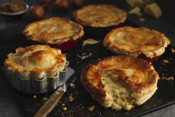 cheese and onion pies